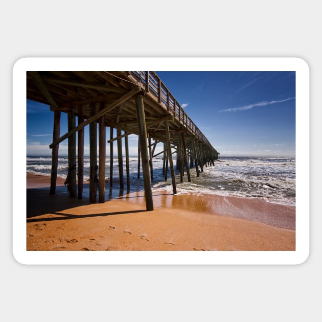 Pier at Flagler Beach Sticker by StacyWhite